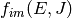 f_{im}(E, J)